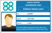 Fotoğraflı Öğrenci Kimlik Kartı (RFID)