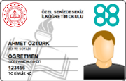 T.C.K. Nolu MEB Personel Kimlik Kartı (Plastik)