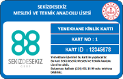 Yemekhane Seri Numaralı Kimlik Kartı (RFID)